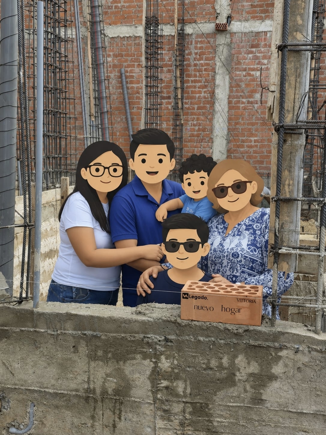 Ceremonia de primer ladrillo — familia Legado